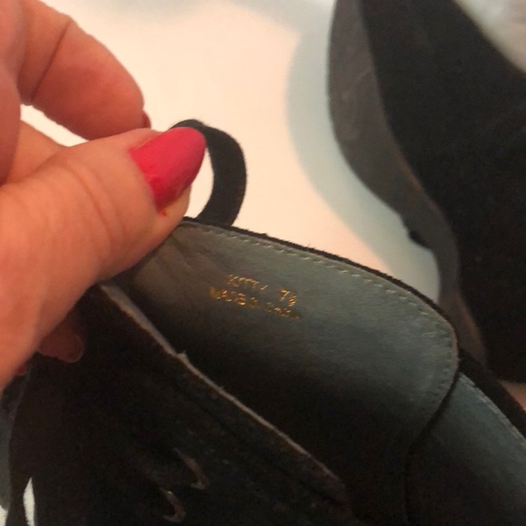 NWOT Sasha London black suede platform booties - Picture 7 of 8